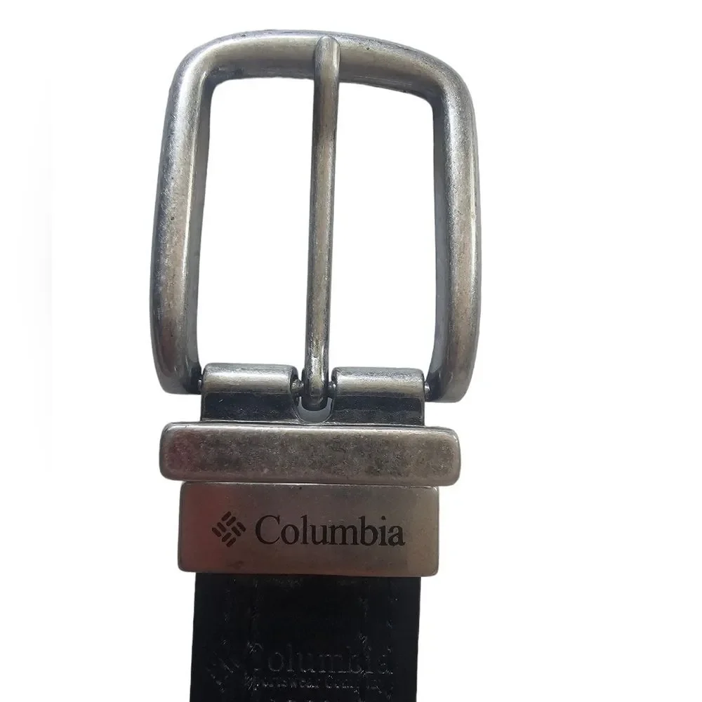 Columbia Reversible Leather Belt Men’s Size 36 Black Brown Genuine Leather